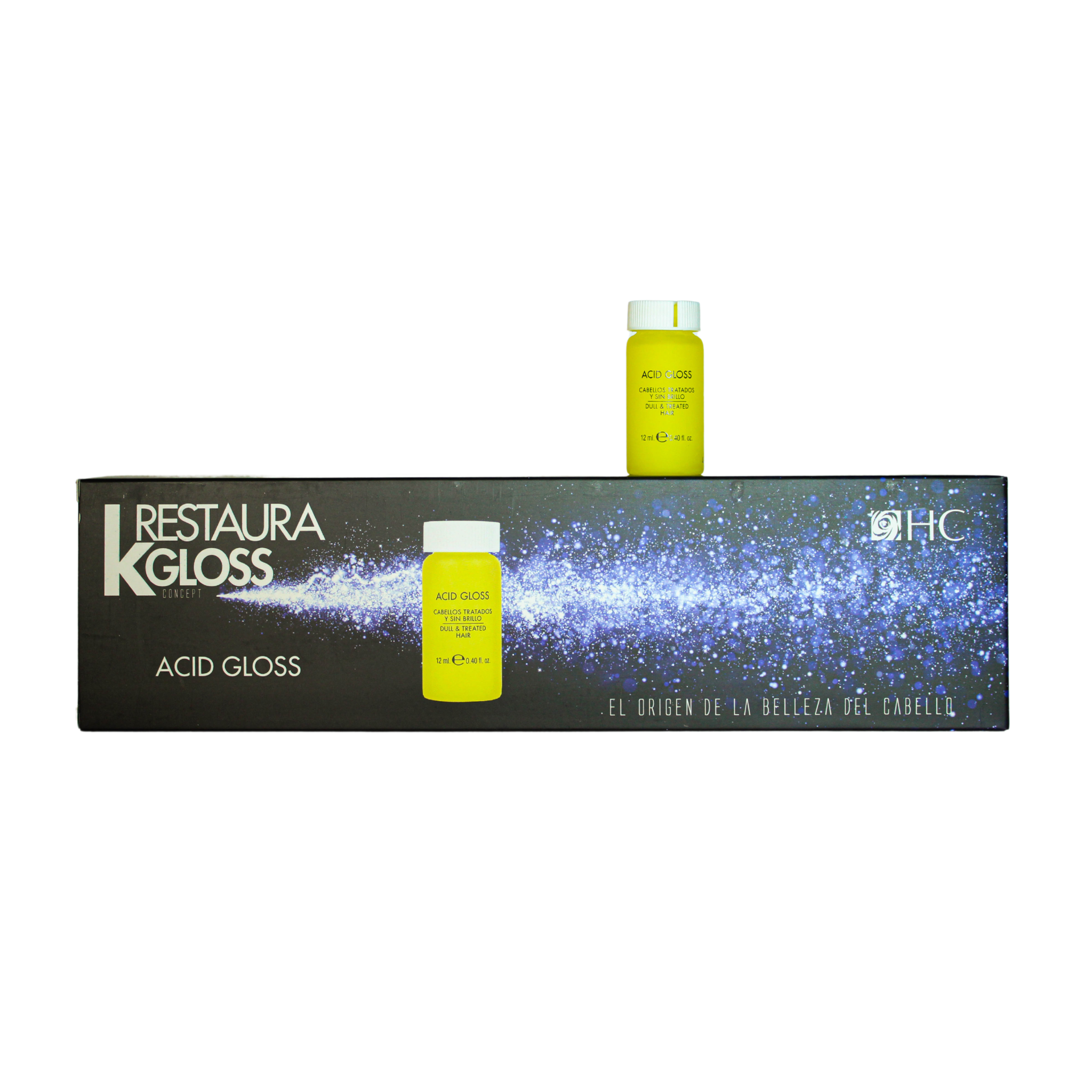 Hairconcept Professional Acid Gloss Restaura K Gloss Concept, Tratament dupa operatiuni chimice, 8 x 12ml