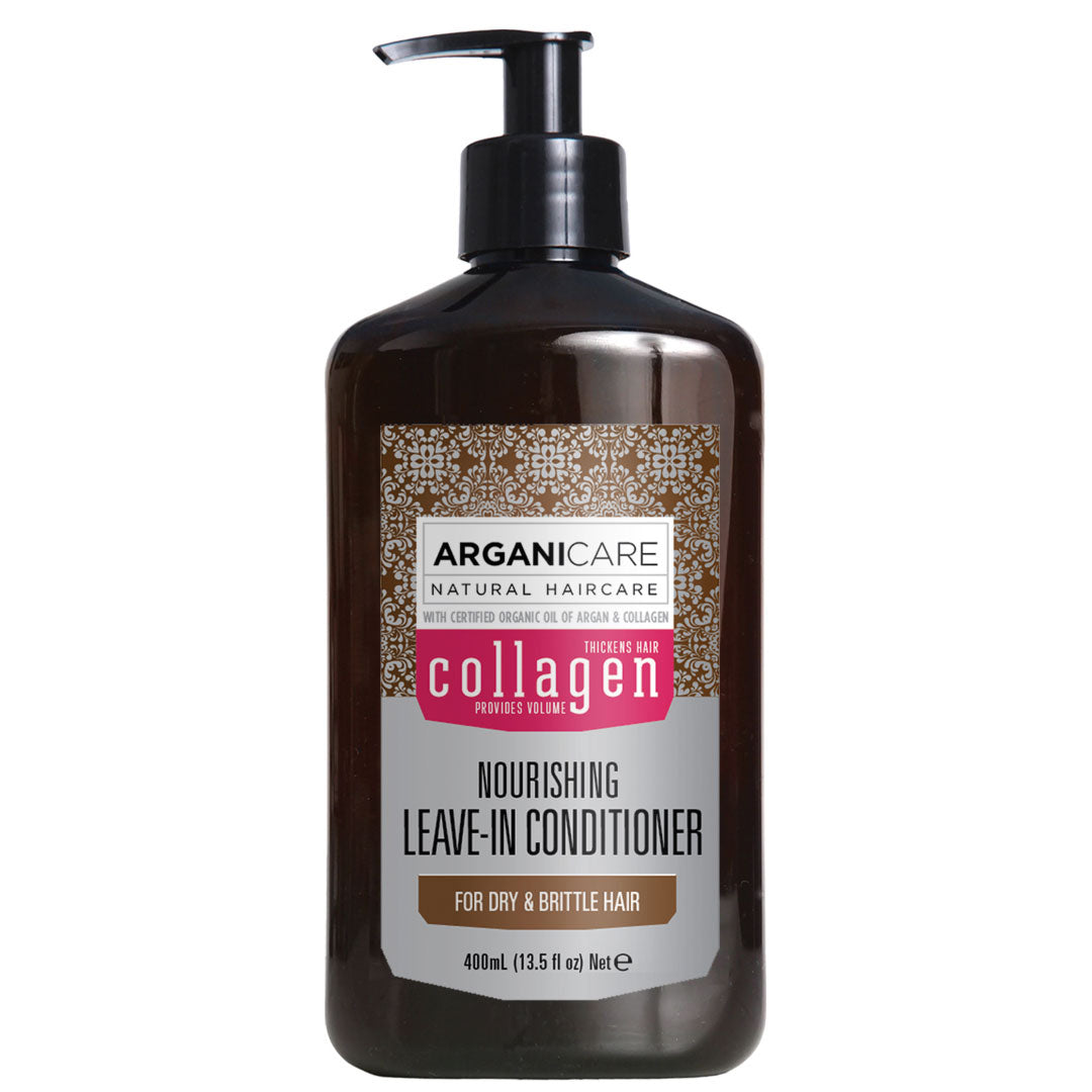Balsam fara clatire cu Colagen pentru par subtire, deteriorat si fragil, Arganicare, 400 ml - imagine 2