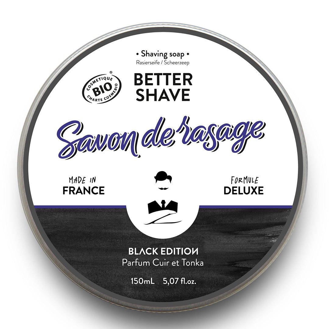 BETTER SHAVE, Sapun de barbierit traditional, Monsieur Barbier, BLACK EDITION, 150 ml