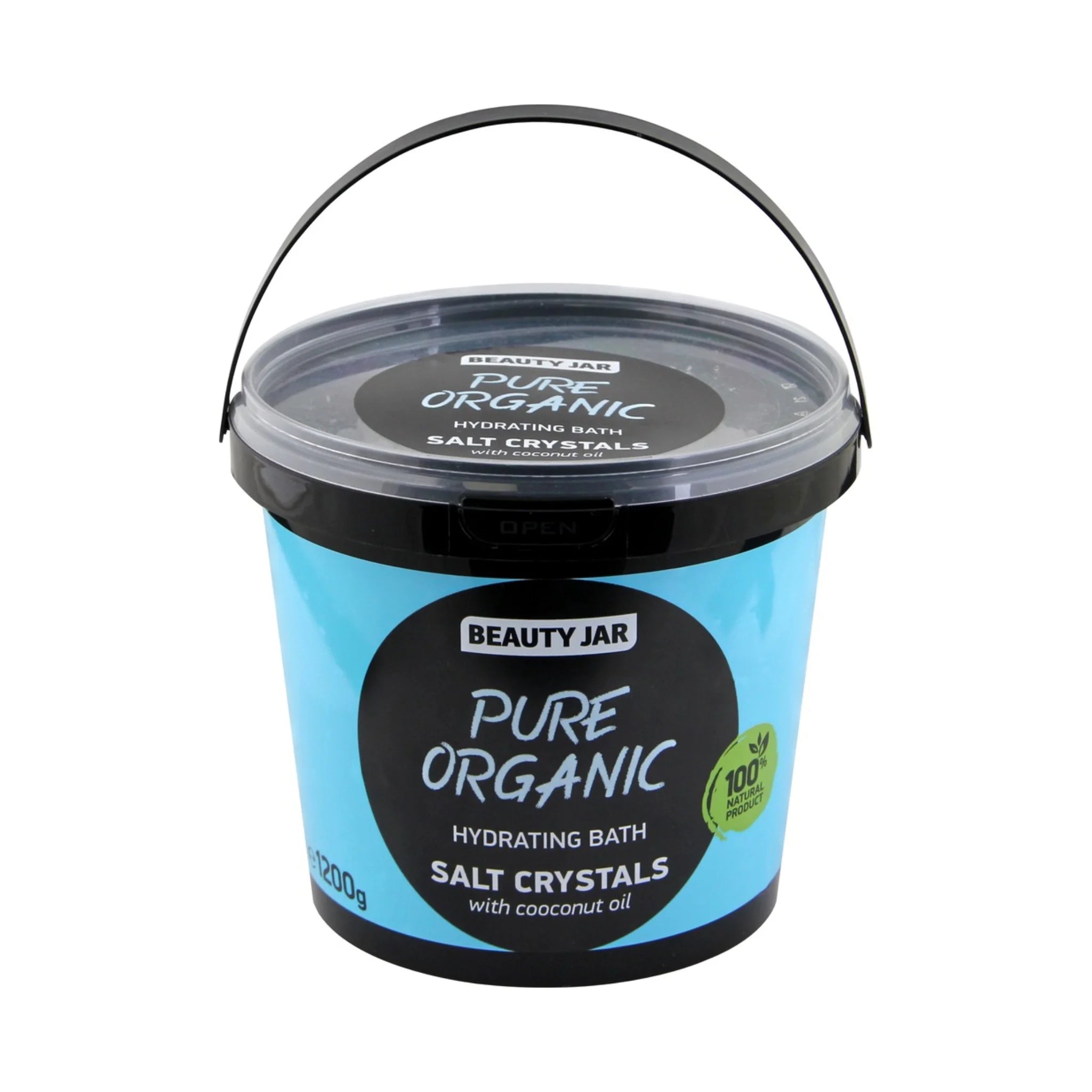 Cristale de baie pentru hidratare, cu ulei de cocos, Pure Organic, Beauty Jar, 1200 g