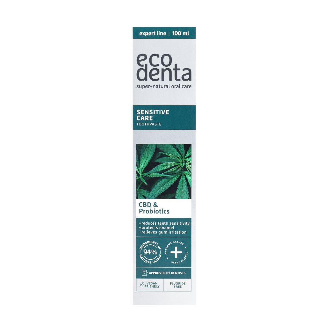 Pasta pentru Dinti Sensibili, cu CBD si Probiotice, Ecodenta, 100 ml - imagine 2