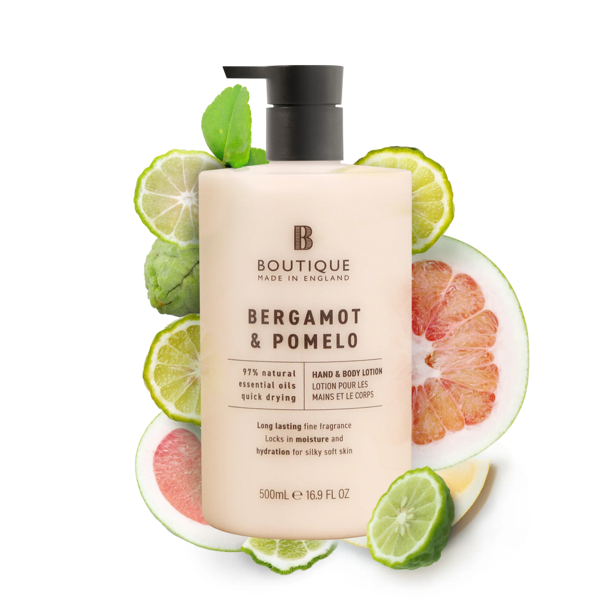Lotiune pentru corp si maini cu parfum de bergomata & pomelo, Boutique, 500 ml - imagine 2