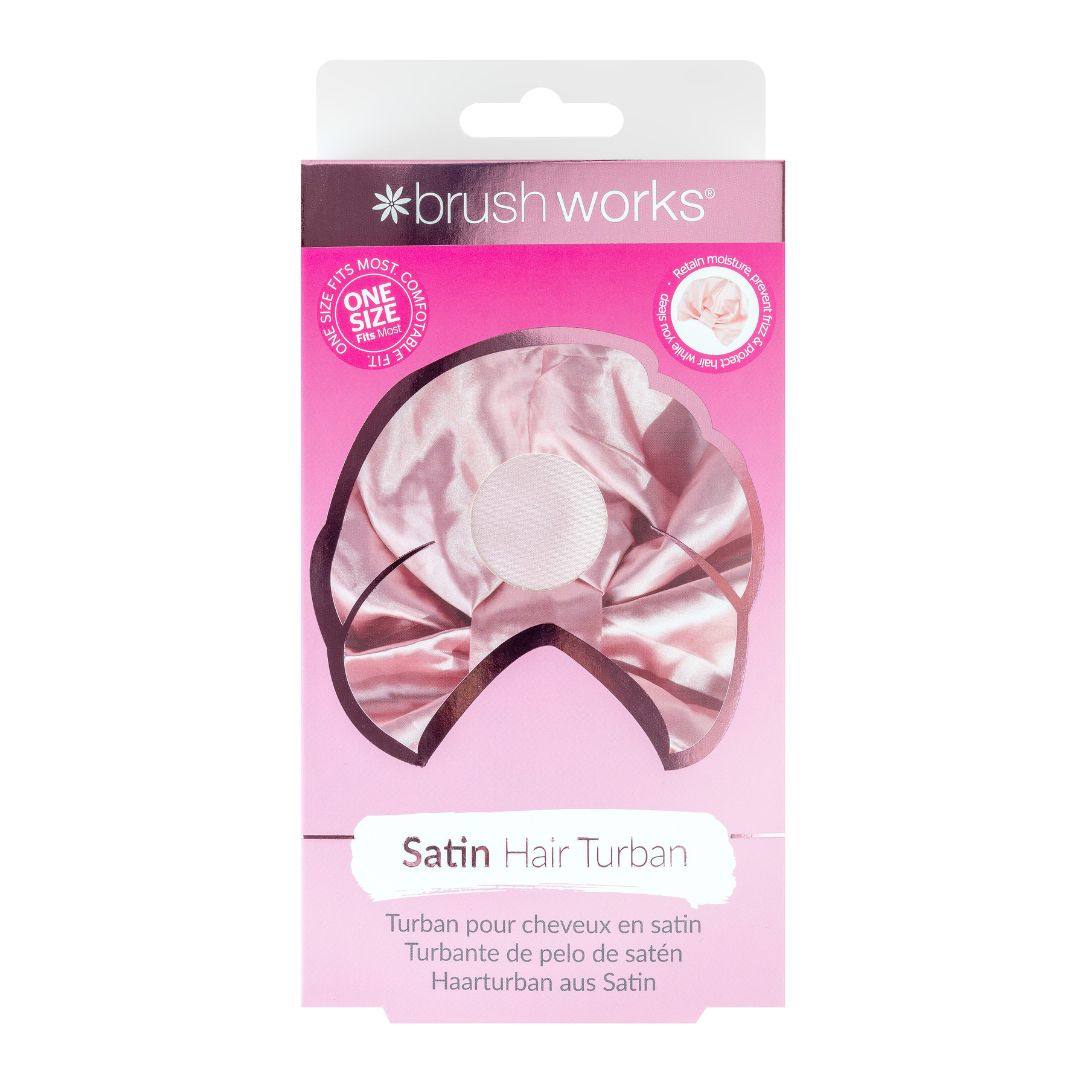 Turban de satin pentru par, Brushworks, 1 buc - imagine 2