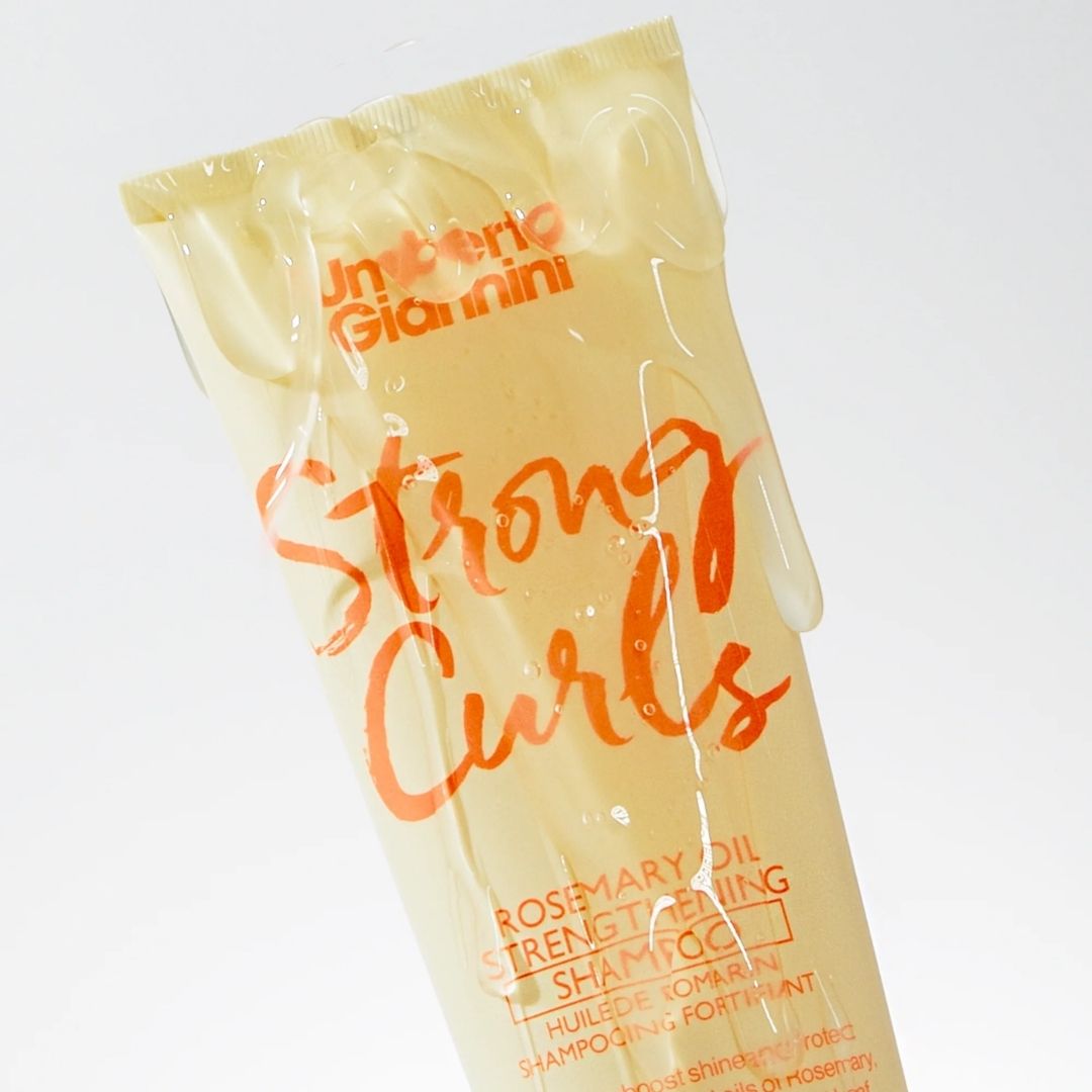 Sampon fortifiant cu ulei de rozmarin pentru parul cret, Strong Curls, Umberto Giannini, 250 ml - imagine 2