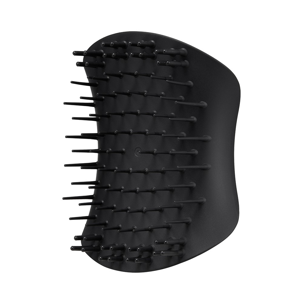 Tangle Teezer, The Scalp Exfoliator & Massager, Perie de masaj pentru scalp, Onyx Black