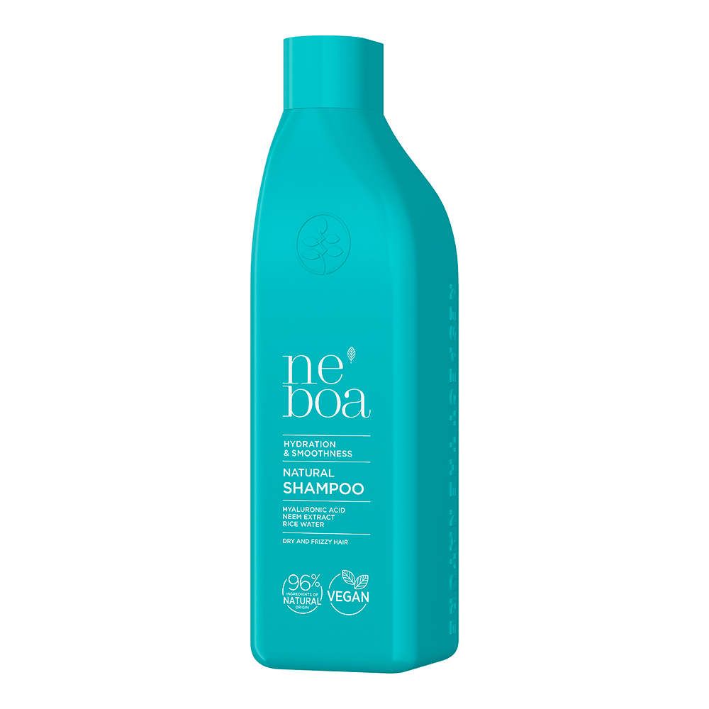 Sampon Natural Hidratant pentru Par, Hydration & Smoothness, Neboa, 300 ml - imagine 2