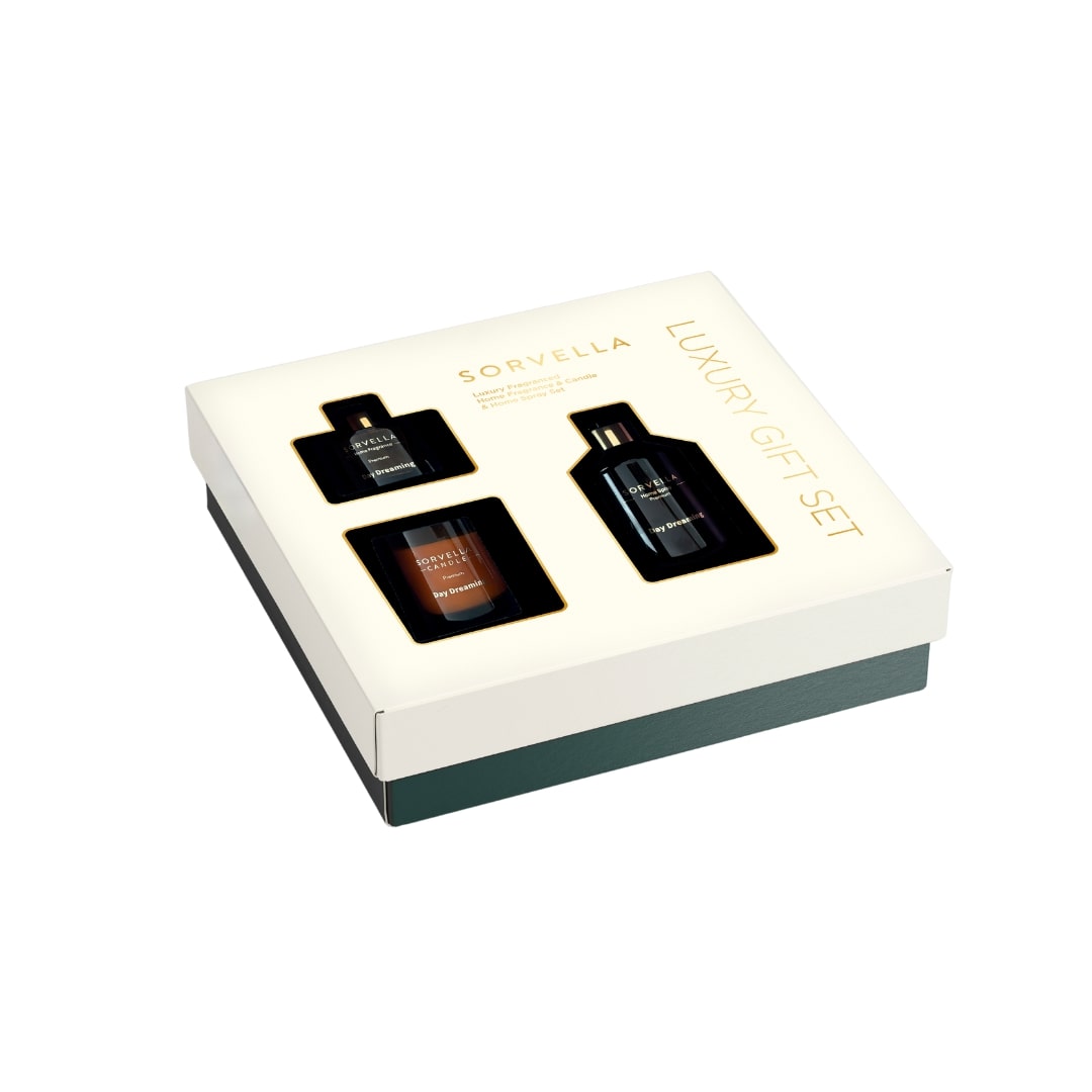 Set cadou Sorvella Luxury Day Dreaming, difuzor de camera, spray & lumanare parfumata, Sorvella, 3 articole - imagine 2