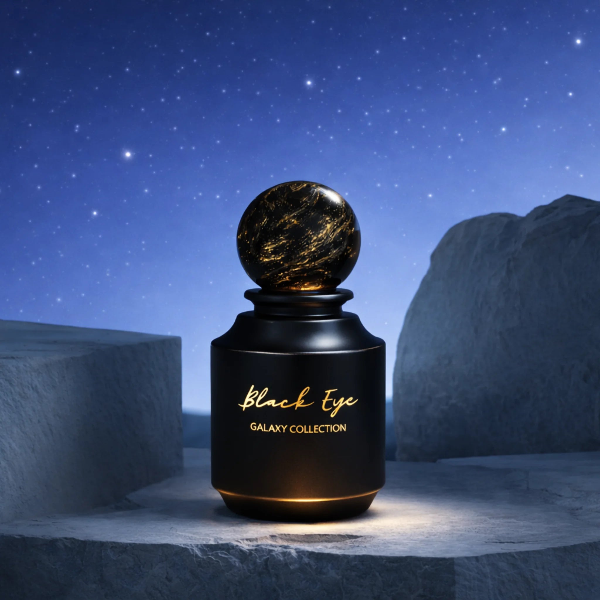 Apa de parfum pentru barbati Black Eye, Sorvella Galaxy, 50 ml - imagine 2