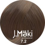 J.Maki Professional, Vopsea permanenta 7.2/Blond perlat mediu, 60ml