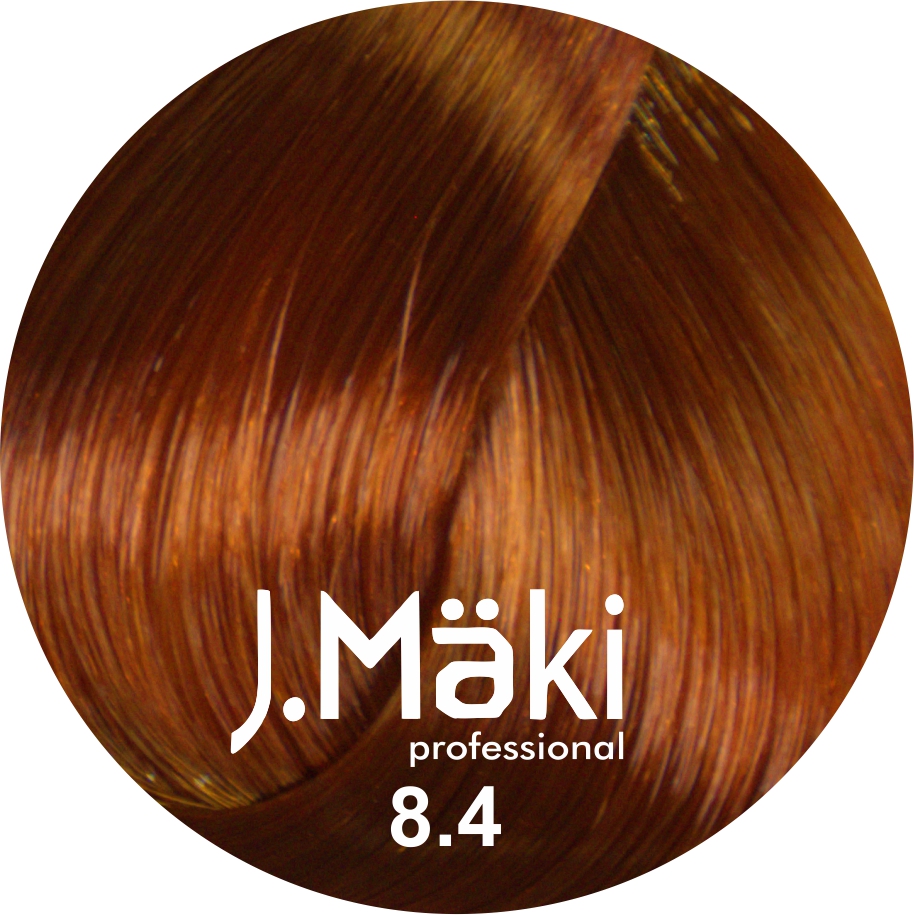J.Maki Professional, Vopsea permanenta 8.4/Blond cupru deschis, 60ml