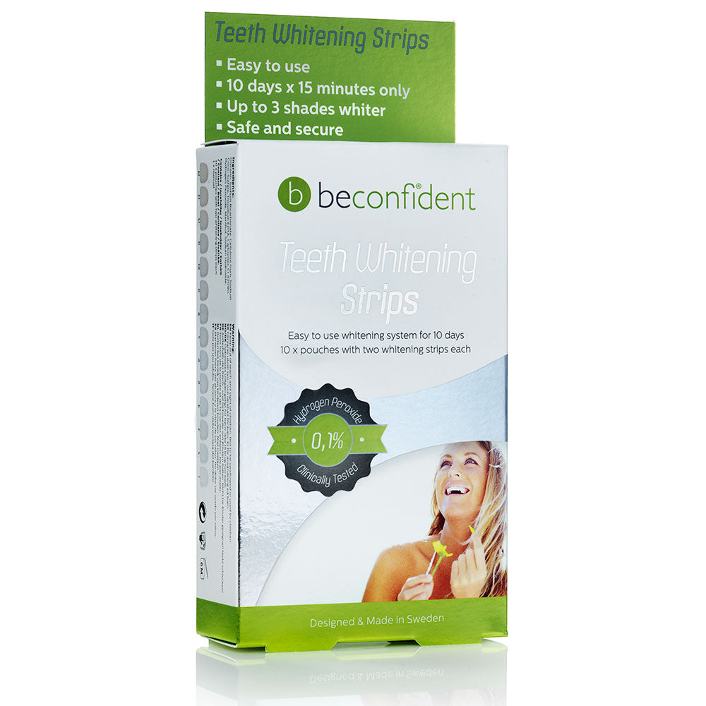 Benzi pentru albirea dintilor, Beconfident, 10 bucati x 2 - imagine 2