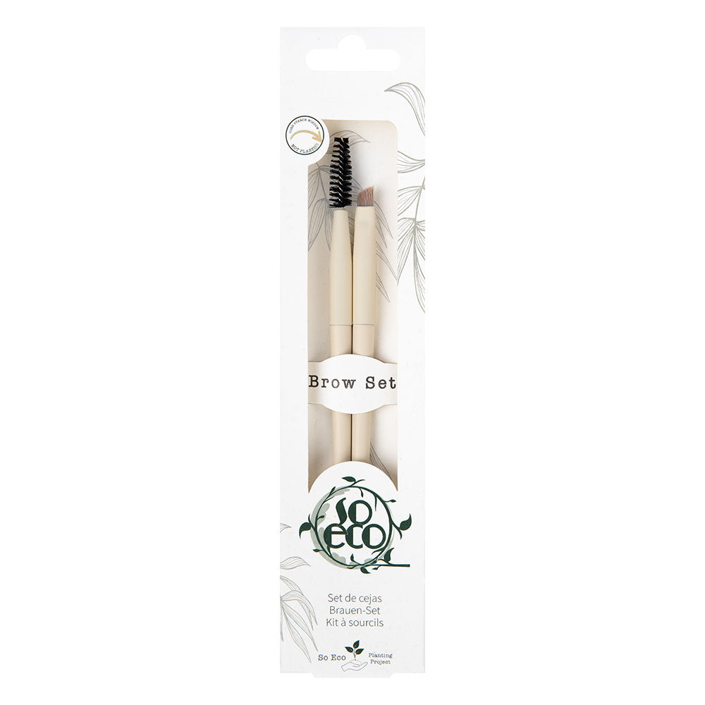 Set 2 Pensule Ecologice pentru Sprancene, So Eco - imagine 2