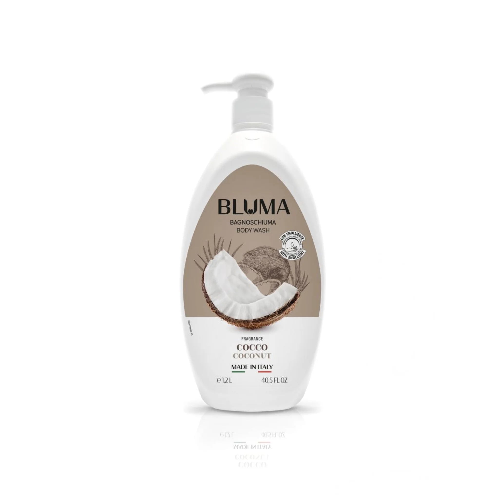 Gel de dus cremos cu parfum de cocos, BLUMA COCCO, 1,2 l