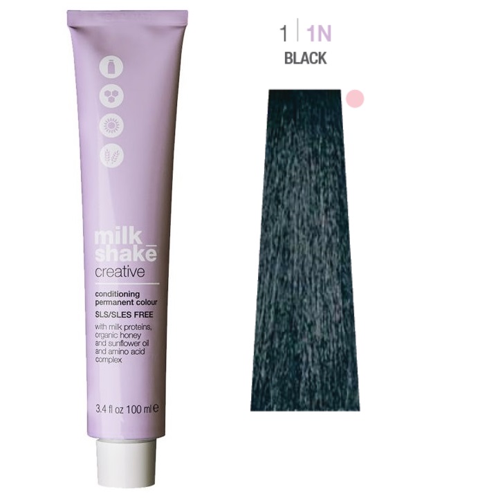 Vopsea permanenta Milk Shake Creative 11N, Negru Natural, 100ml