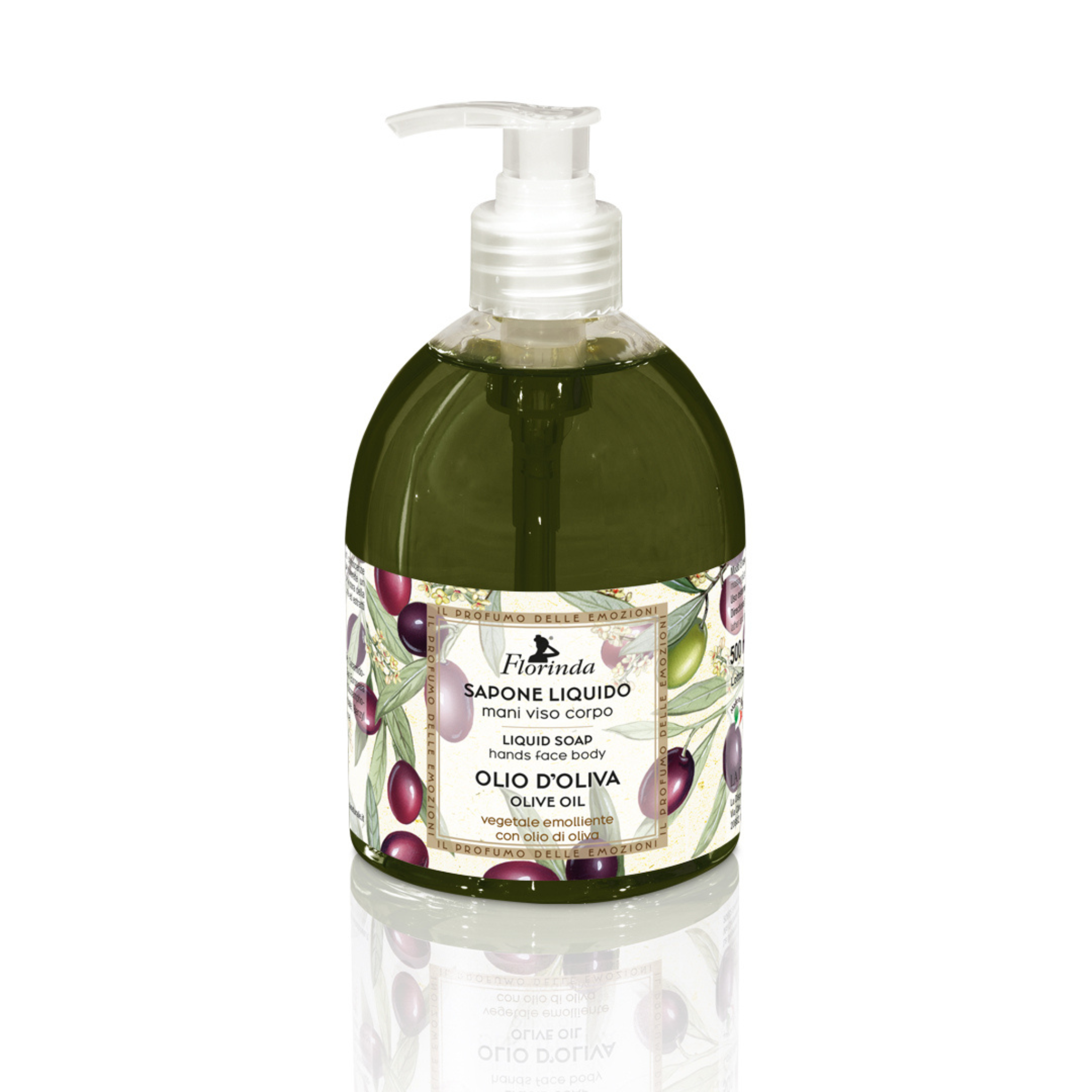Sapun lichid cu ulei de masline organic, Florinda, La Dispensa, 500 ml