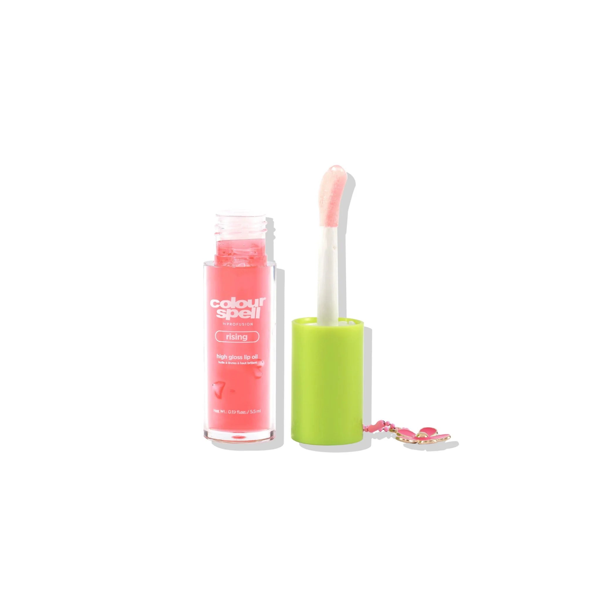 Ulei pentru buze cu efect de luciu intens, High Gloss Lip Oil, nuanta Rising, Colour Spell by Profusion, 5.5 ml - imagine 2