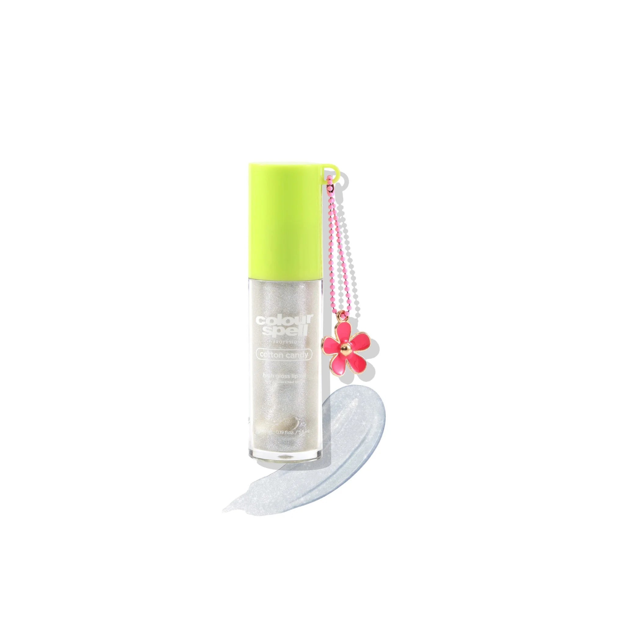 Ulei pentru buze cu efect de luciu intens, High Gloss Lip Oil, nuanta Cotton Candy, Colour Spell by Profusion, 5.5 ml