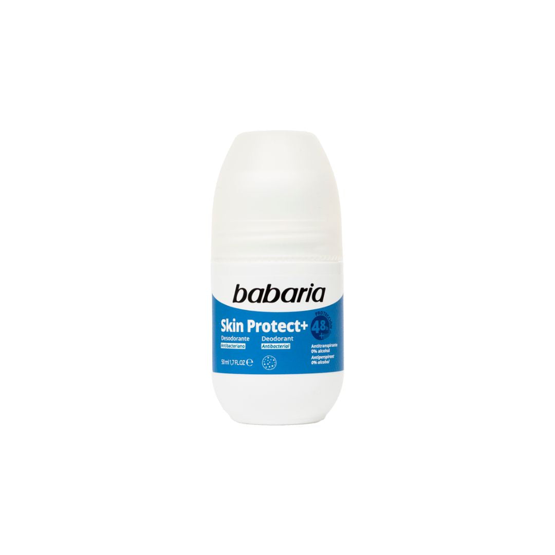 Deodorant roll-on fara alcool, antibacterial, Skin Protect+, Babaria, 50 ml