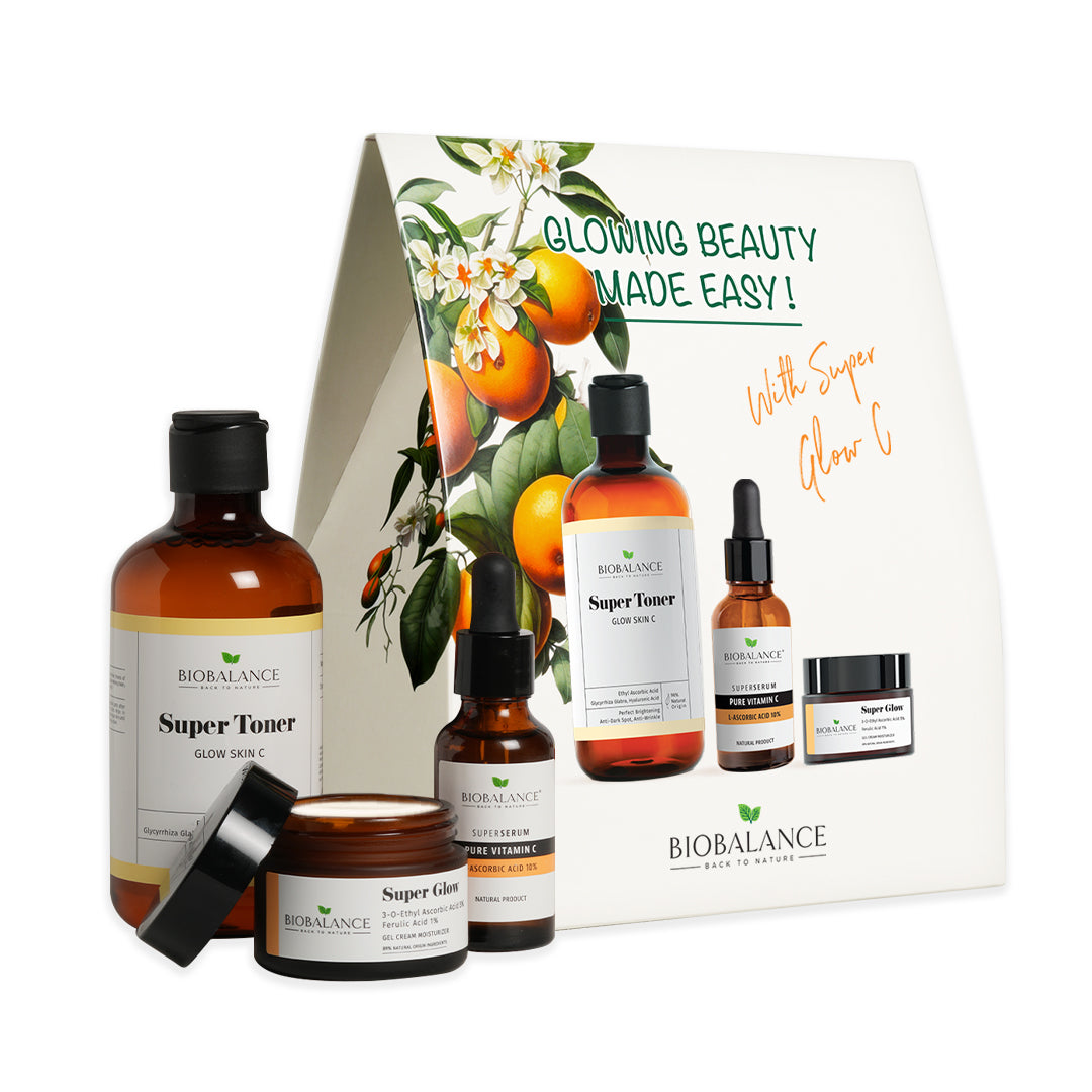 Set rutina pentru luminozitatea pielii, Super Glow C, Bio Balance, 3 articole - imagine 2