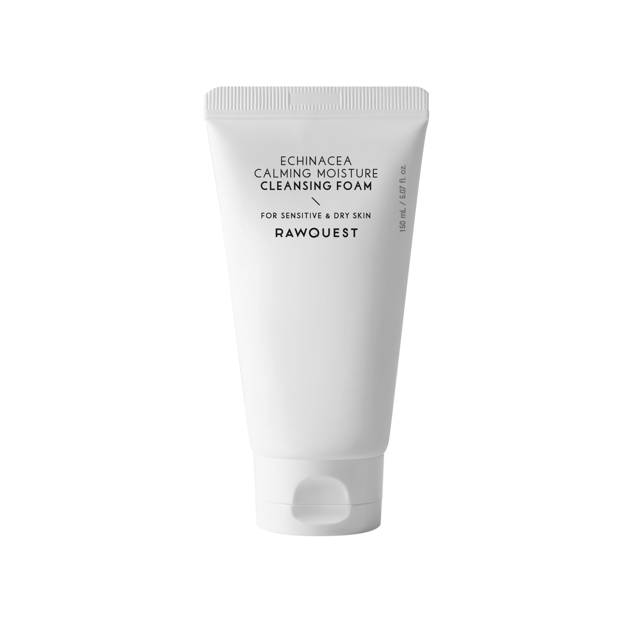 Spuma de curatare calmanta si hidratanta cu echinacea, pentru piele sensibila & uscata, Rawquest, 150 ml