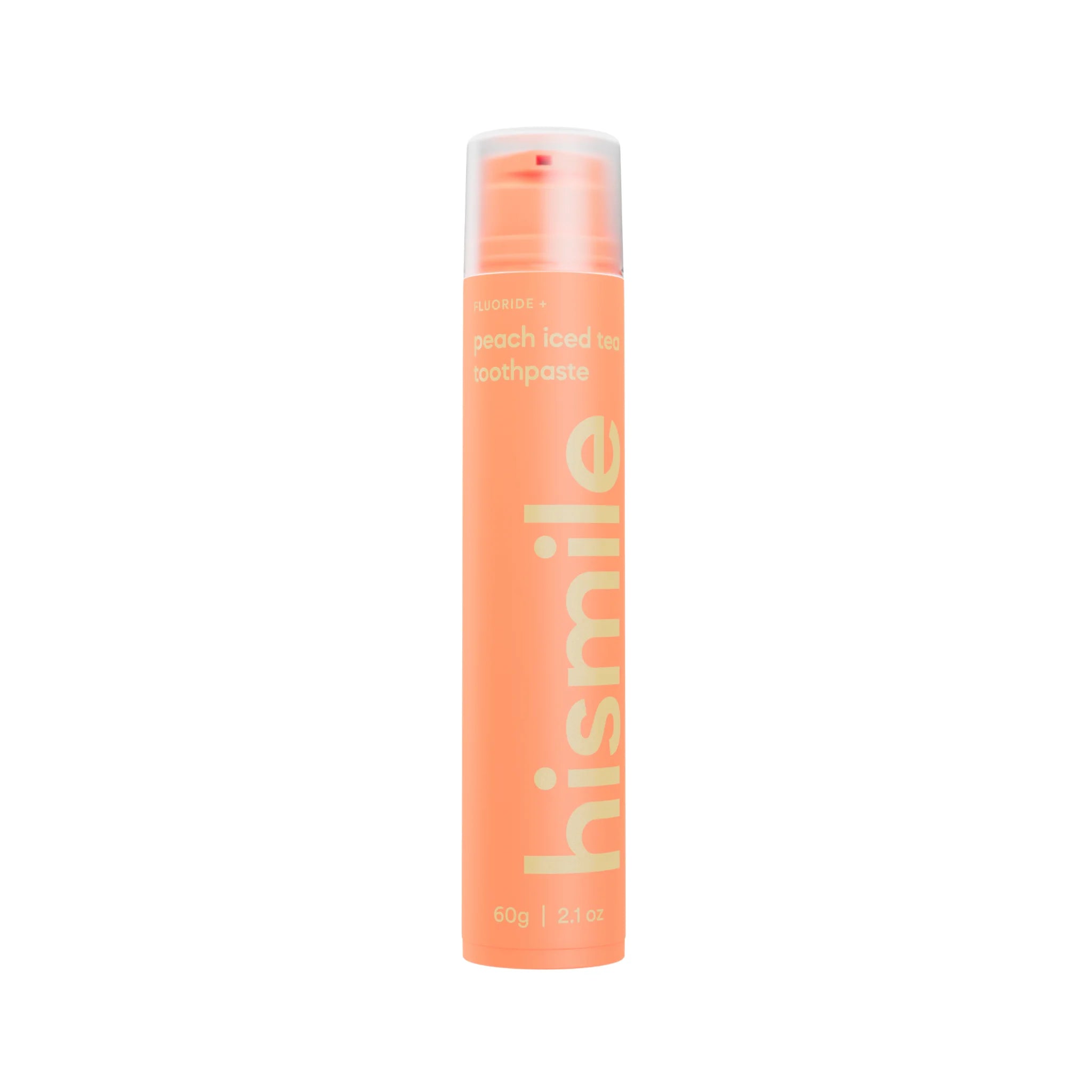 Pasta de dinti cu fluor si aroma de piersica, Peach Iced Tea, Hismile, 60 g