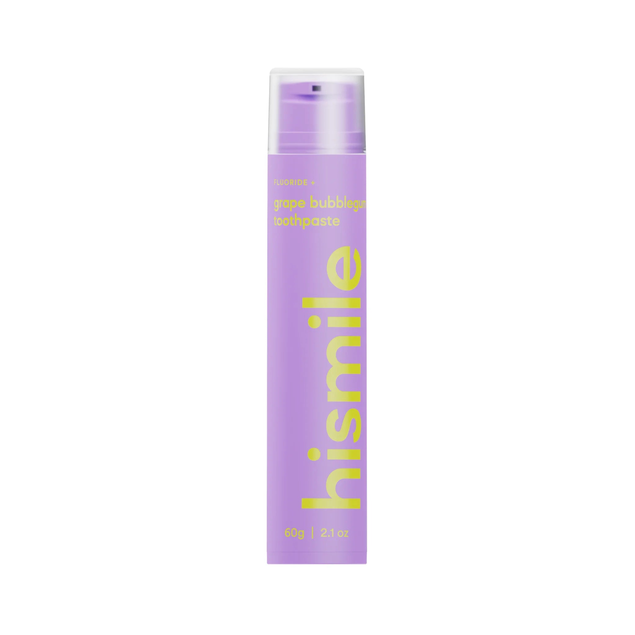 Pasta de dinti cu fluor si aroma de struguri, Grape Bubblegum, Hismile, 60 g