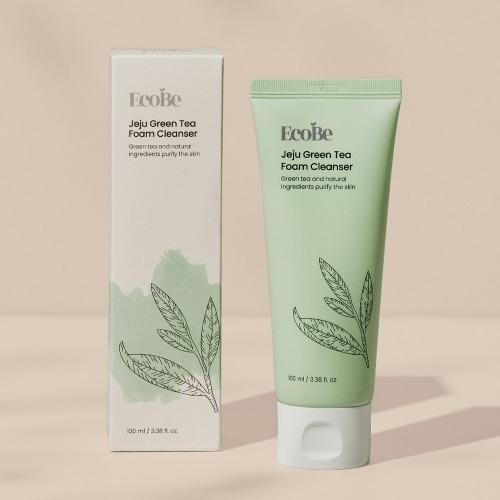 EcoBe Spuma Coreeana de Curatare cu Ceai Verde din Jeju - Purificare si Revigorare pentru Piele Proaspata si Luminoasa, 100ml - imagine 6