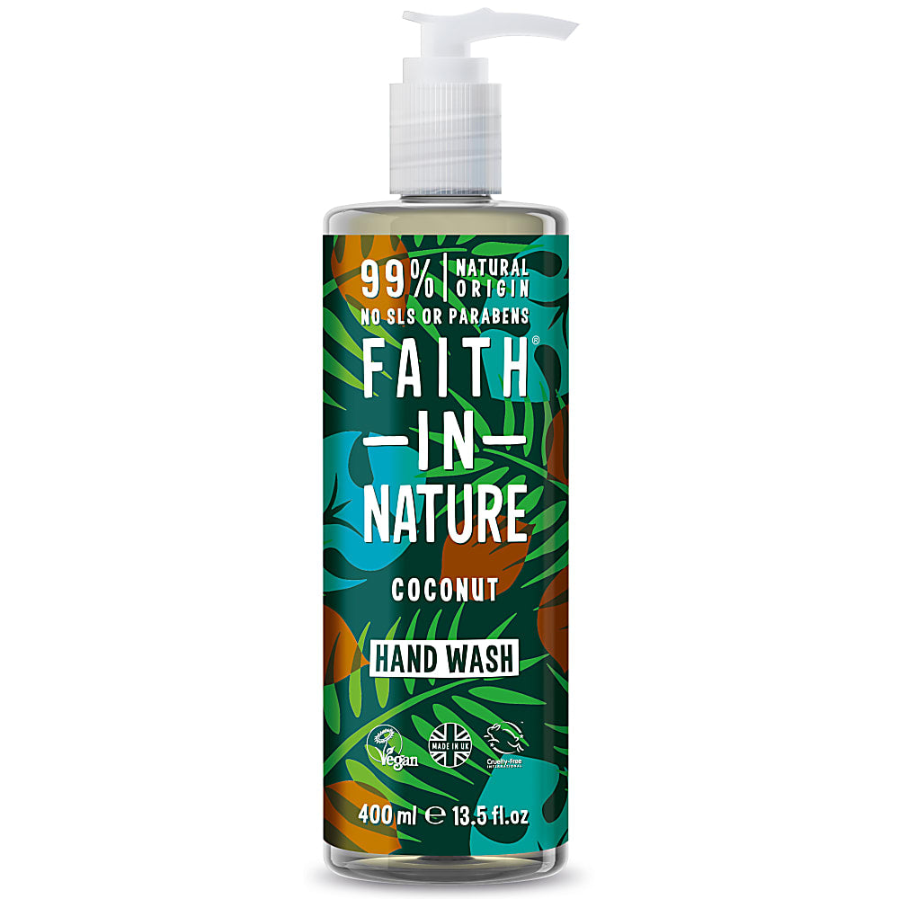 Sapun lichid natural cu cocos, Faith in Nature, 400 ml - imagine 2