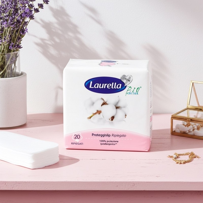 Protej slip ambalate individual, bumbac organic, 20buc - Laurella BIO Cotton - imagine 2