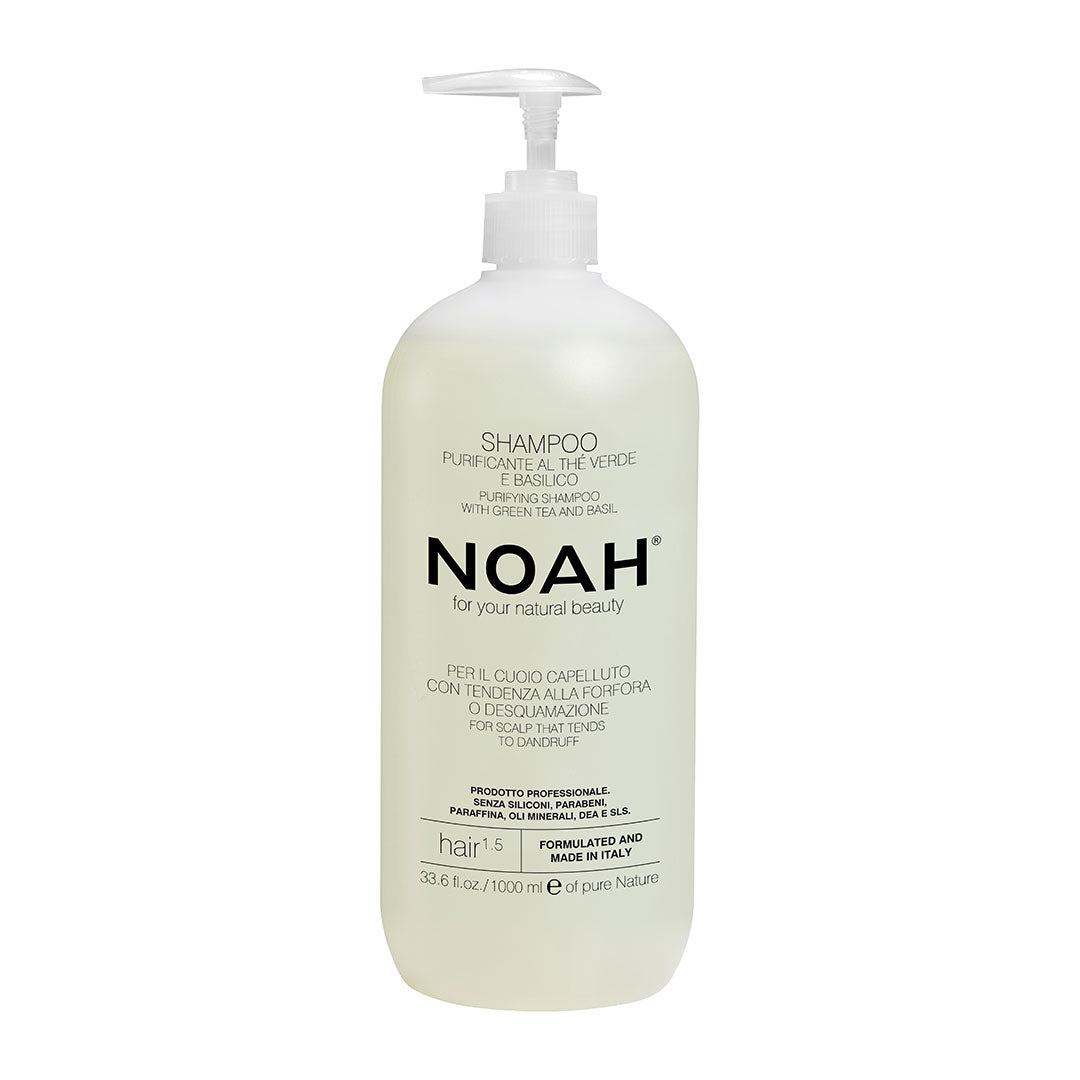 Sampon natural purifiant cu ceai verde pentru par cu matreata (1.5), Noah, 1000 ml