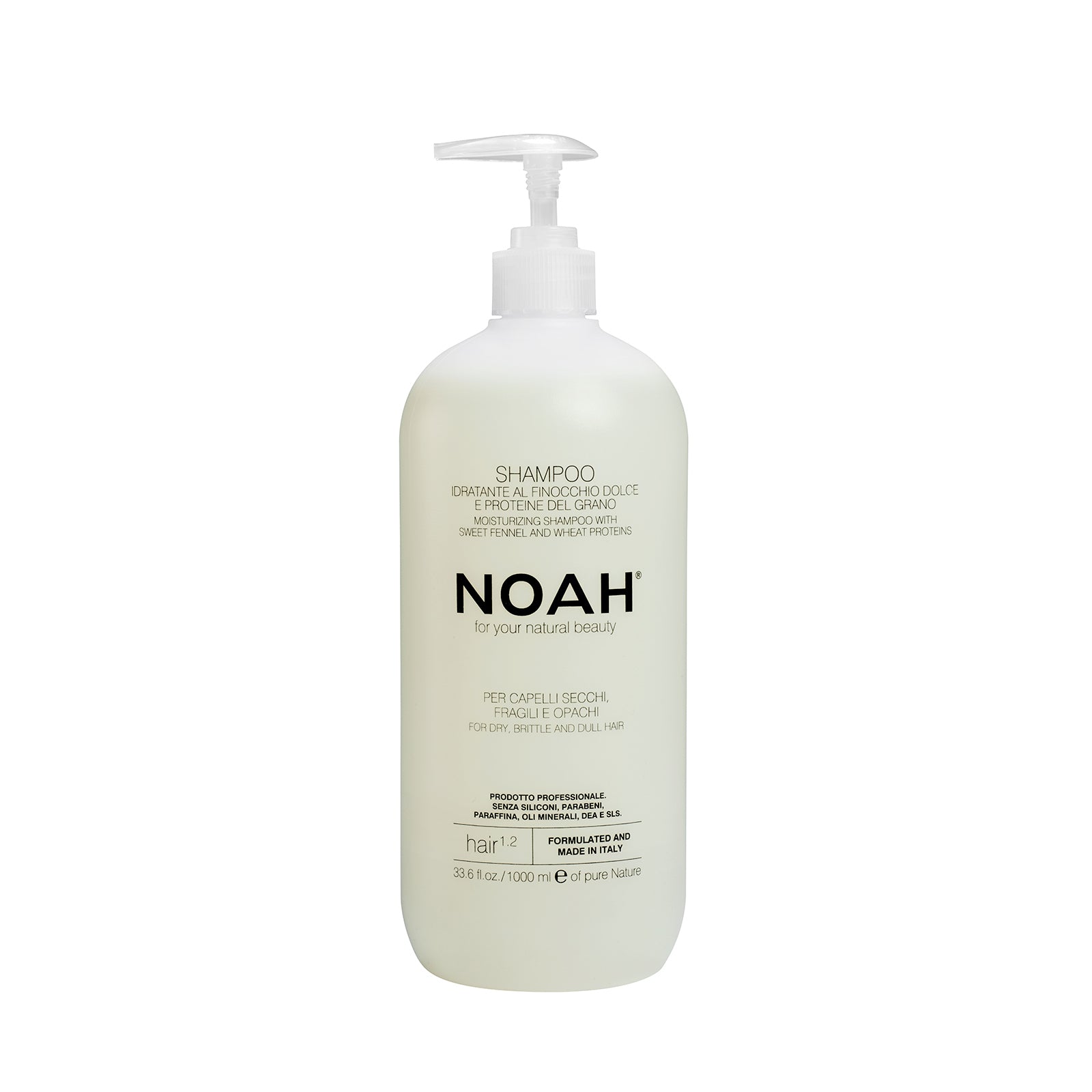 Sampon natural hidratant cu fenicul pentru par uscat, fragil si lipsit de stralucire (1.2), Noah, 1000 ml - imagine 2