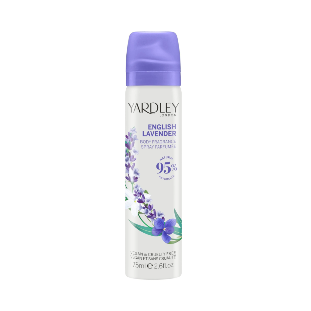 Spray de corp cu parfum de lavanda, English Lavender, Yardley, 75 ml