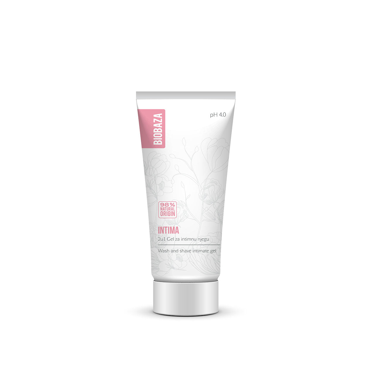 Gel intim natural 2 in 1 pentru curatarea si epilarea zonei intime, cu pH 4.0, travel size, Intima, Biobaza, 30 ml - imagine 2