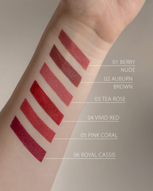 Ruj bio Velvet Matt, Auburn Brown 02 - LAVERA - imagine 4